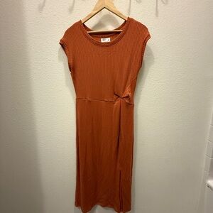 Maurices Women's Orange Midi Dress